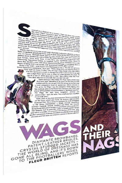 Sunday Times Article – Wags and Their Nags