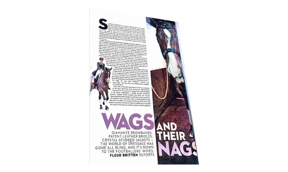 Sunday Times Article – Wags and Their Nags